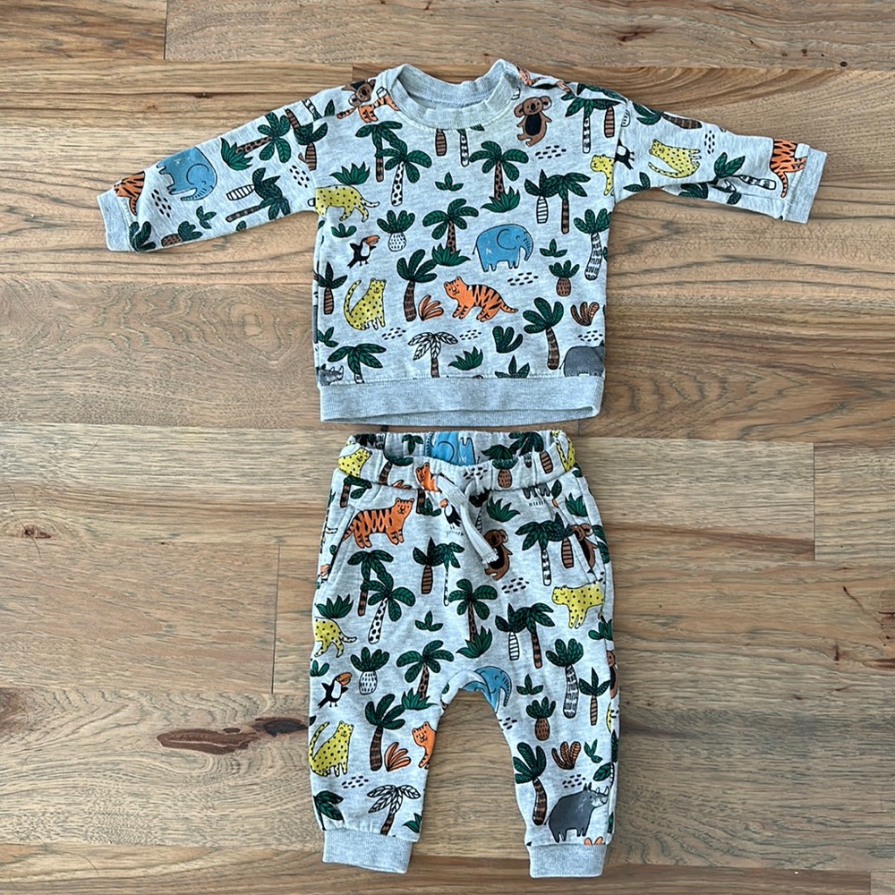 H&M 2-piece Sweatshirt and Jogger Set